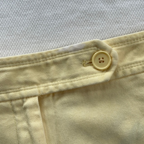 🍀3/50 ANN TAYLOR Yellow Cotton Shorts (14) - Picture 15 of 15